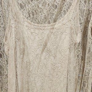 White House Black Market Lace XL Top